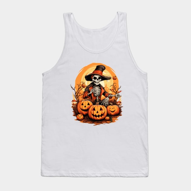 witch skeleton Tank Top by Roxy-Nightshade